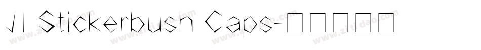 JI Stickerbush Caps字体转换